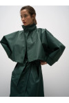 GLASS GABARDINE F IN GREEN